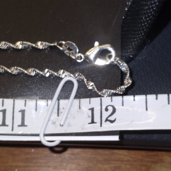 HERMOSA London Blue Topaz Natural Gem 925 Sterling Silver Pendant & Necklace - Picture 5 of 5